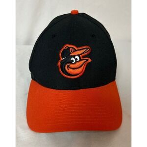 Baltimore Orioles New Era 39THIRTY Hat Black Orange MLB Stretch Fit Small-Medium